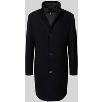 SELECTED HOMME Regular Fit Wollmantel mit Stepp-Einsatz Modell 'RAINAR' in Black, Größe XXL von Selected Homme