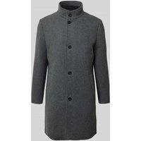 SELECTED HOMME Regular Fit Wollmantel mit Stepp-Einsatz Modell 'RAINAR' in Silber, Größe XXL von Selected Homme