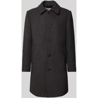 SELECTED HOMME Regular Fit Wollmantel mit Umlegekragen Modell 'ARCHIVE' in Dunkelgrau, Größe M von Selected Homme