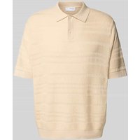 SELECTED HOMME Relaxed Fit Poloshirt aus reiner Baumwolle Modell 'FOAM' in Beige, Größe XXL von Selected Homme