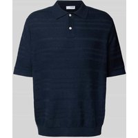 SELECTED HOMME Relaxed Fit Poloshirt aus reiner Baumwolle Modell 'FOAM' in Dunkelblau, Größe S von Selected Homme