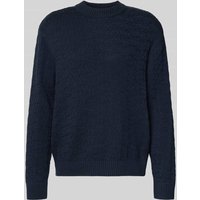 SELECTED HOMME Relaxed Fit Pullover aus reiner Baumwolle Modell 'PHILIP' in Dunkelblau, Größe XXL von Selected Homme