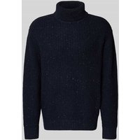 SELECTED HOMME Relaxed Fit Rollkragenpullover aus Woll-Mix in Dunkelblau, Größe XXL von Selected Homme