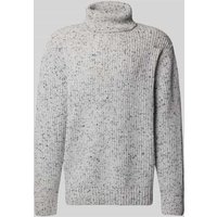 SELECTED HOMME Relaxed Fit Rollkragenpullover aus Woll-Mix in Offwhite, Größe XXL von Selected Homme