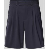 SELECTED HOMME Relaxed Fit Shorts mit Bundfalten Modell 'LIAM' in Dunkelblau, Größe L von Selected Homme