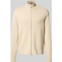 SELECTED HOMME Relaxed Fit Strickjacke aus Viskose-Mix Modell 'TELLER' in Offwhite, Größe M von Selected Homme