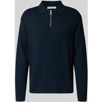 SELECTED HOMME Relaxed Fit Strickpullover aus Viskose-Mix Modell 'TELLER' in Blau, Größe S von Selected Homme