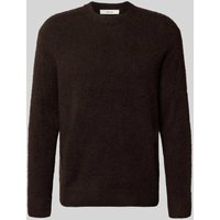 SELECTED HOMME Relaxed Fit Strickpullover mit Woll-Anteil Modell 'RAI BRUSHED' in Mittelbraun, Größe XXL von Selected Homme