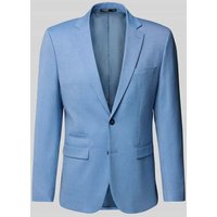 SELECTED HOMME Slim Fit 2-Knopf-Sakko mit Pattentaschen Modell 'NEIL' in Hellblau, Größe 48 von Selected Homme