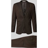 SELECTED HOMME Slim Fit Anzug mit Woll-Anteil Modell 'NEIL' in Dunkelbraun, Größe 56 von Selected Homme