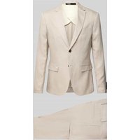 SELECTED HOMME Slim Fit Anzug mit feinem Strukturmuster Modell 'Lino' in Sand, Größe 56 von Selected Homme