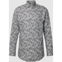 SELECTED HOMME Slim Fit Freizeithemd mit Allover-Muster Modell 'ETHAN' in Weiss, Größe S von Selected Homme