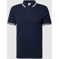 SELECTED HOMME Slim Fit Poloshirt mit Label-Detail Modell 'TOULOUSE' in Dunkelblau, Größe XXL von Selected Homme