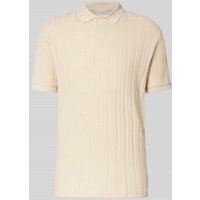 SELECTED HOMME Slim Fit Poloshirt mit Strukturmuster Modell 'JADEN' in Sand, Größe XXL SELECTED HOMME Slim Fit Poloshirt mit Strukturmuster Modell 'JADEN' in Sand, Größe XXL von Selected Homme