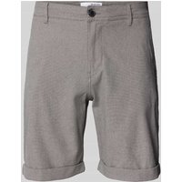 SELECTED HOMME Slim Fit Shorts mit Strukturmuster Modell 'LUTON' in Dunkelgrau, Größe M von Selected Homme