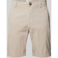 SELECTED HOMME Slim Fit Shorts mit Strukturmuster Modell 'LUTON' in Sand, Größe XXL von Selected Homme
