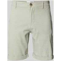 SELECTED HOMME Slim Fit Shorts mit Strukturmuster Modell 'LUTON' in Schilf, Größe XXL von Selected Homme
