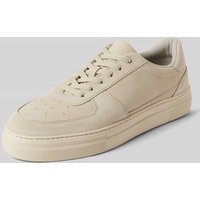 SELECTED HOMME Sneaker aus Leder mit Schnürverschluss Modell 'HARALD' in Beige, Größe 41 von Selected Homme