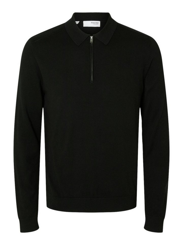 SELECTED HOMME Strickpullover SLHBERG LS HALF ZIP POLO NOOS von Selected Homme