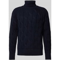 SELECTED HOMME Strickpullover mit Rollkragen Modell 'CALLO' in Dunkelblau, Größe L von Selected Homme