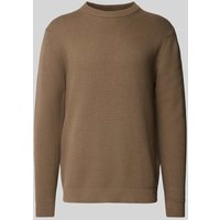 SELECTED HOMME Strickpullover mit Rundhalsausschnitt Modell 'DANE' in Hellbraun, Größe L von Selected Homme