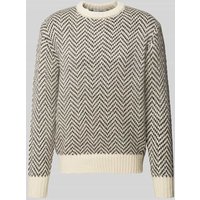 SELECTED HOMME Strickpullover mit Rundhalsausschnitt Modell 'HARRY' in Offwhite, Größe S von Selected Homme