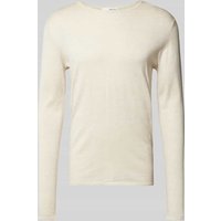 SELECTED HOMME Strickpullover mit Rundhalsausschnitt Modell 'Rome' in Ecru, Größe XXL von Selected Homme
