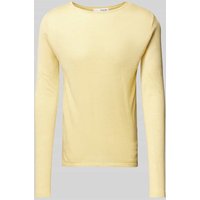 SELECTED HOMME Strickpullover mit Rundhalsausschnitt Modell 'Rome' in Hellgelb, Größe S von Selected Homme