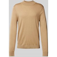 SELECTED HOMME Strickpullover mit Stehkragen Modell 'TRAY' in Offwhite, Größe M von Selected Homme