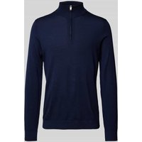 SELECTED HOMME Strickpullover mit Troyer-Kragen Modell 'TRAY' in Dunkelblau, Größe XXL von Selected Homme