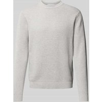 SELECTED HOMME Regular Fit Strickpullover aus reiner Baumwolle Modell 'DANE' in Hellgrau Melange, Größe XXL SELECTED HOMME Regular Fit Strickpullover aus reiner Baumwolle Modell 'DANE' in Hellgrau Melange, Größe XXL von Selected Homme