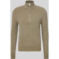 SELECTED HOMME Strickpullover mit gerippten Abschlüssen Modell 'RODNEY' in Khaki, Größe XXL von Selected Homme