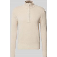 SELECTED HOMME Strickpullover mit gerippten Abschlüssen Modell 'RODNEY' in Offwhite, Größe XXL von Selected Homme