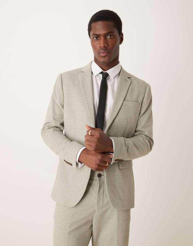 Selected - Aitor - Regulär geschnittener Blazer in Hellgrün von Selected