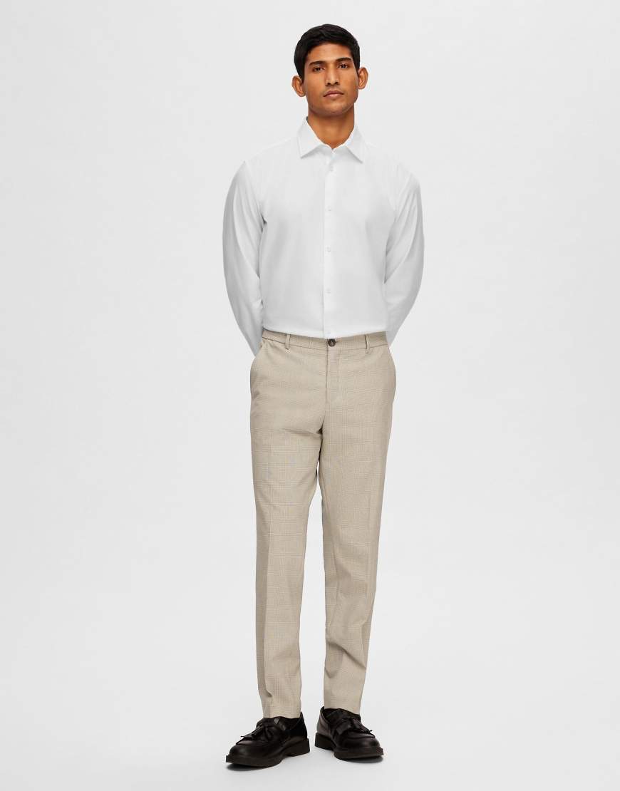Selected Homme - Anzughose in Sand-Neutral von Selected Homme