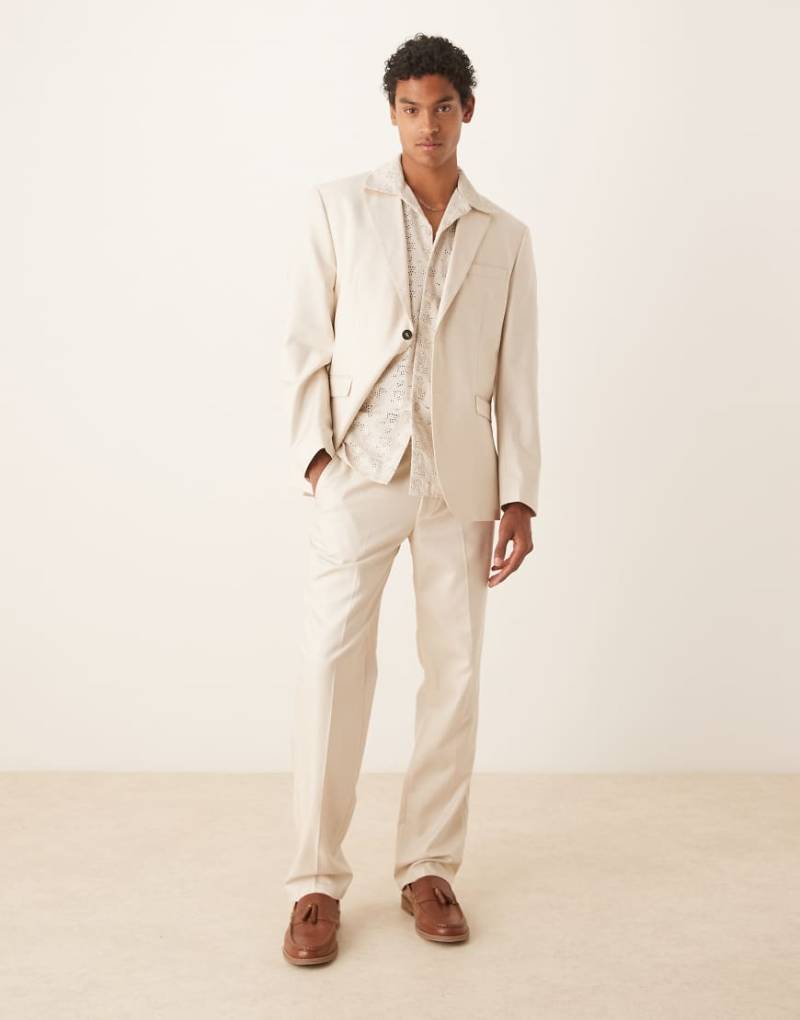 Selected Homme - Ascot - Regular-Fit-Hose in Cremeweiß von Selected Homme