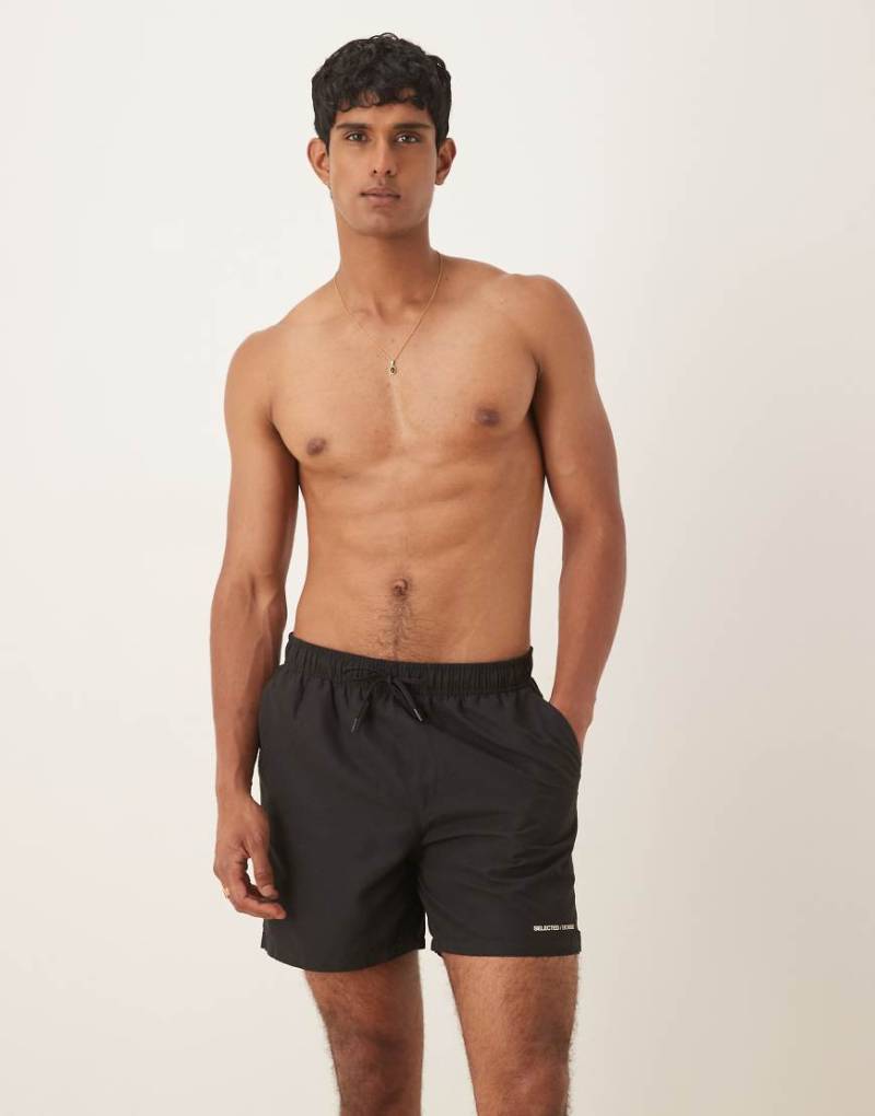 Selected - Badeshorts in Schwarz von Selected