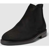 SELECTED HOMME Chelsea Boots mit flachem Absatz Modell 'BLAKE' in Black, Größe 42 von Selected Homme