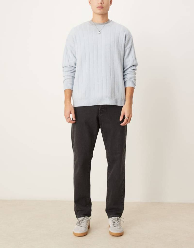 Selected - Cole - Schmal zulaufende Jeans in Schwarz mit normaler Passform von Selected