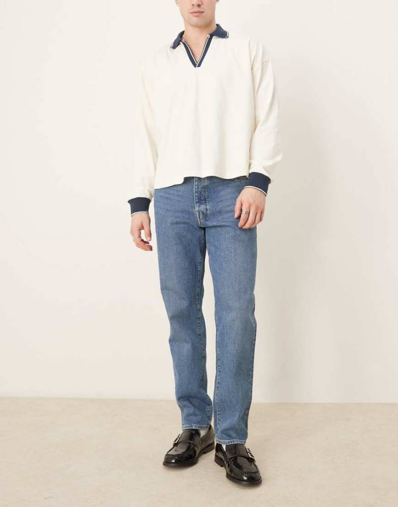 Selected Homme - Cole - Schmal zulaufende Jeans in blauer Waschung mit normalem Schnitt von Selected Homme