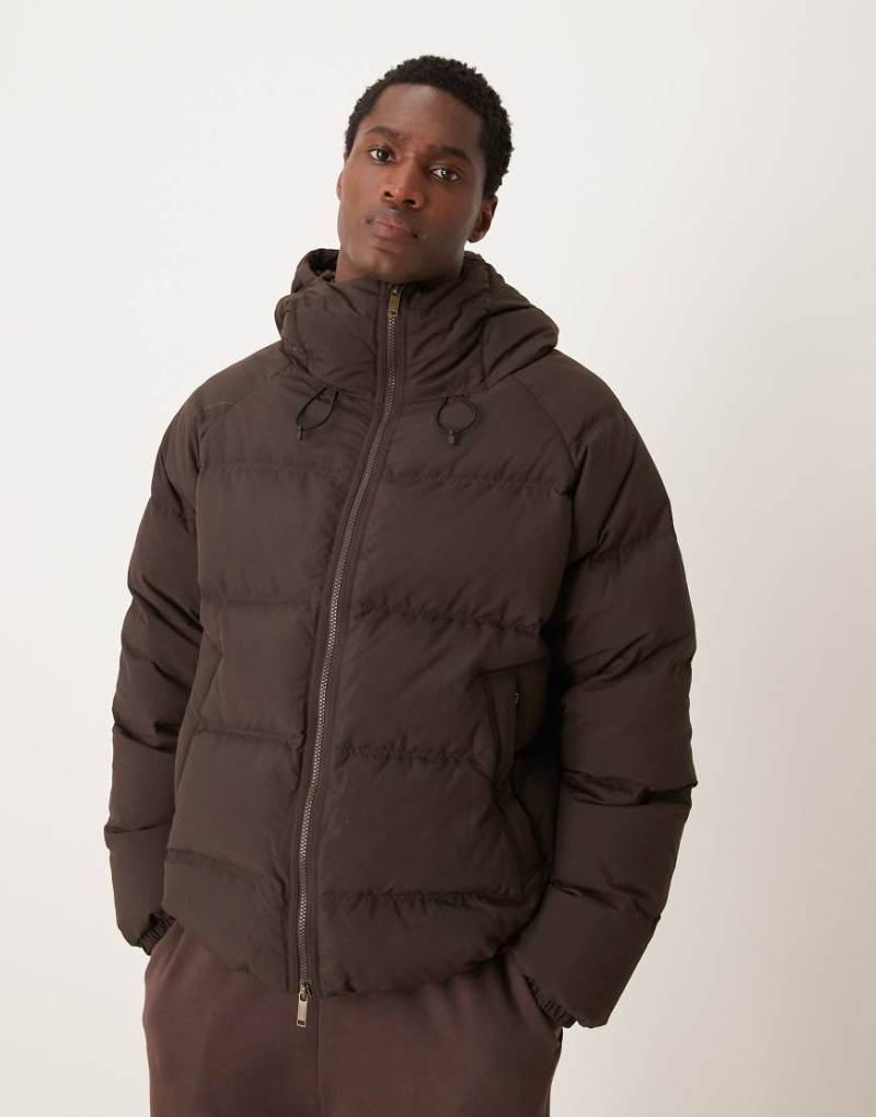 Selected Homme - Down - Pufferjacke in Braun von Selected Homme