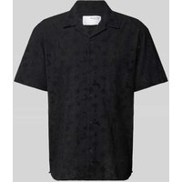 SELECTED HOMME Freizeithemd mit Lochstickerei Modell 'JAX' in Black, Größe S von Selected Homme