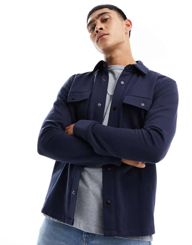 Selected Homme - Hemdjacke in Marine-Marineblau von Selected Homme
