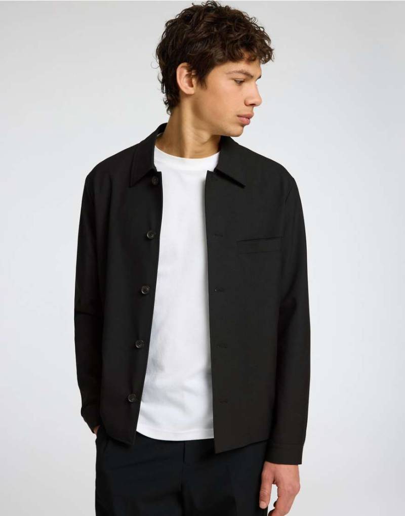 Selected Homme - Hemdjacke in Schwarz von Selected Homme