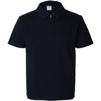 Selected Homme Herren Poloshirt SLHSANDER SEERSUCKER ZIP - Regular Fit von Selected Homme
