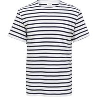 Selected Homme Herren Rundhals T-Shirt SLHBRIAC STRIPE - Regular Fit von Selected Homme