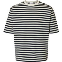 Selected Homme Herren Rundhals T-Shirt SLHRELAXDAN SS STRIPE - Relaxed Fit von Selected Homme