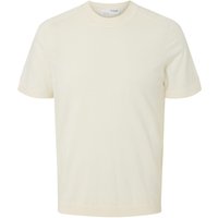 Selected Homme Herren Rundhals T-Shirt SLHTRAY SS KNIT MERINO CREW - Regular Fit von Selected Homme
