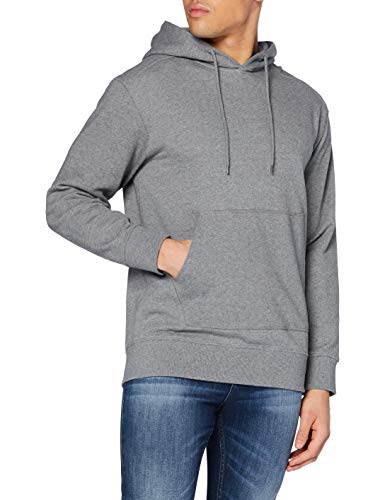 Selected Homme Herren SLHJACKSON380 Hood Sweat S NOOS Kapuzenpullover, Medium Grey Melange, L von SELECTED HOMME