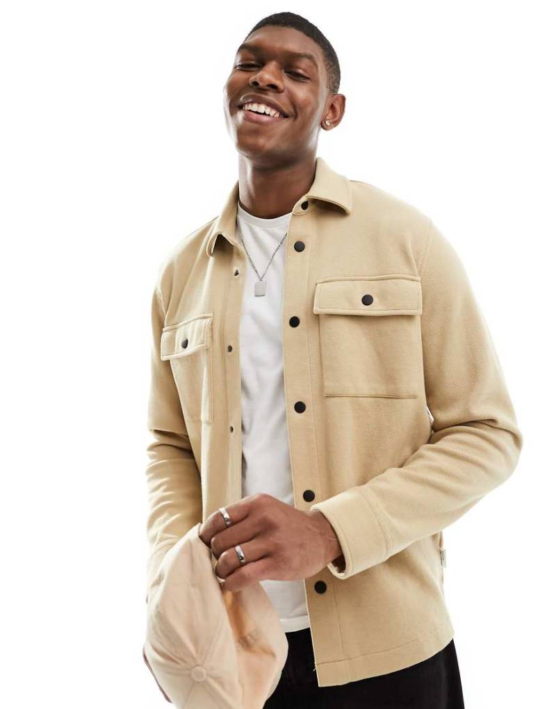 Selected Homme - Jackie - Hemdjacke in Cremeweiß von Selected Homme